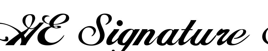 GE Signature Script Font Download Free